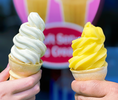 Two Ice Cream Cones at Polar Treats Wet n Wild