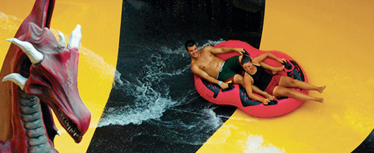 adults on inner tube ride